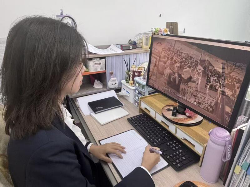   第二党支部“云观抗战展，书信寄悲哀”活动